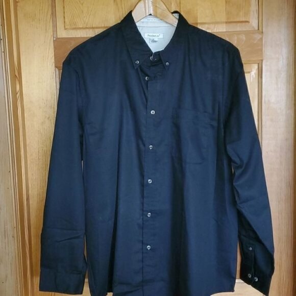 Featherlite Fine Stain Resistant Twill Dupont Teflon Button Down Sz XL Shirt - Picture 3 of 14